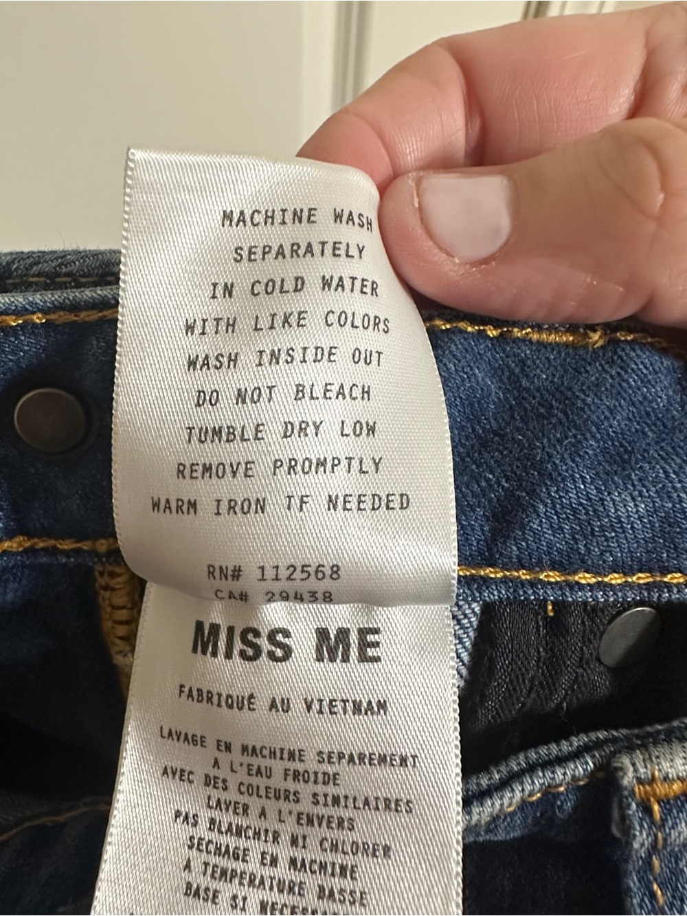 MISS ME Blue Embroidered Flare Jeans - Picture 14 of 14